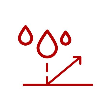 Illustratie icoon van lage wateropname