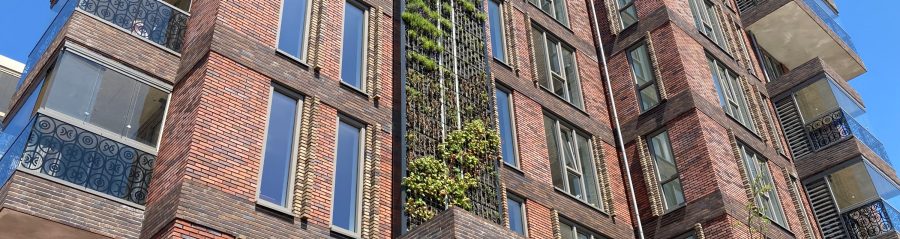 Nieuwbouw 87 appartementen | Cascade, Alkmaar | Gevelbakstenen: Passiebloem, Kogelbloem en de Hoornbloem WS WF