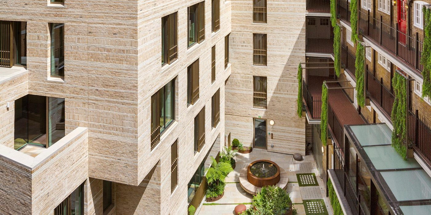 Courtyard of building