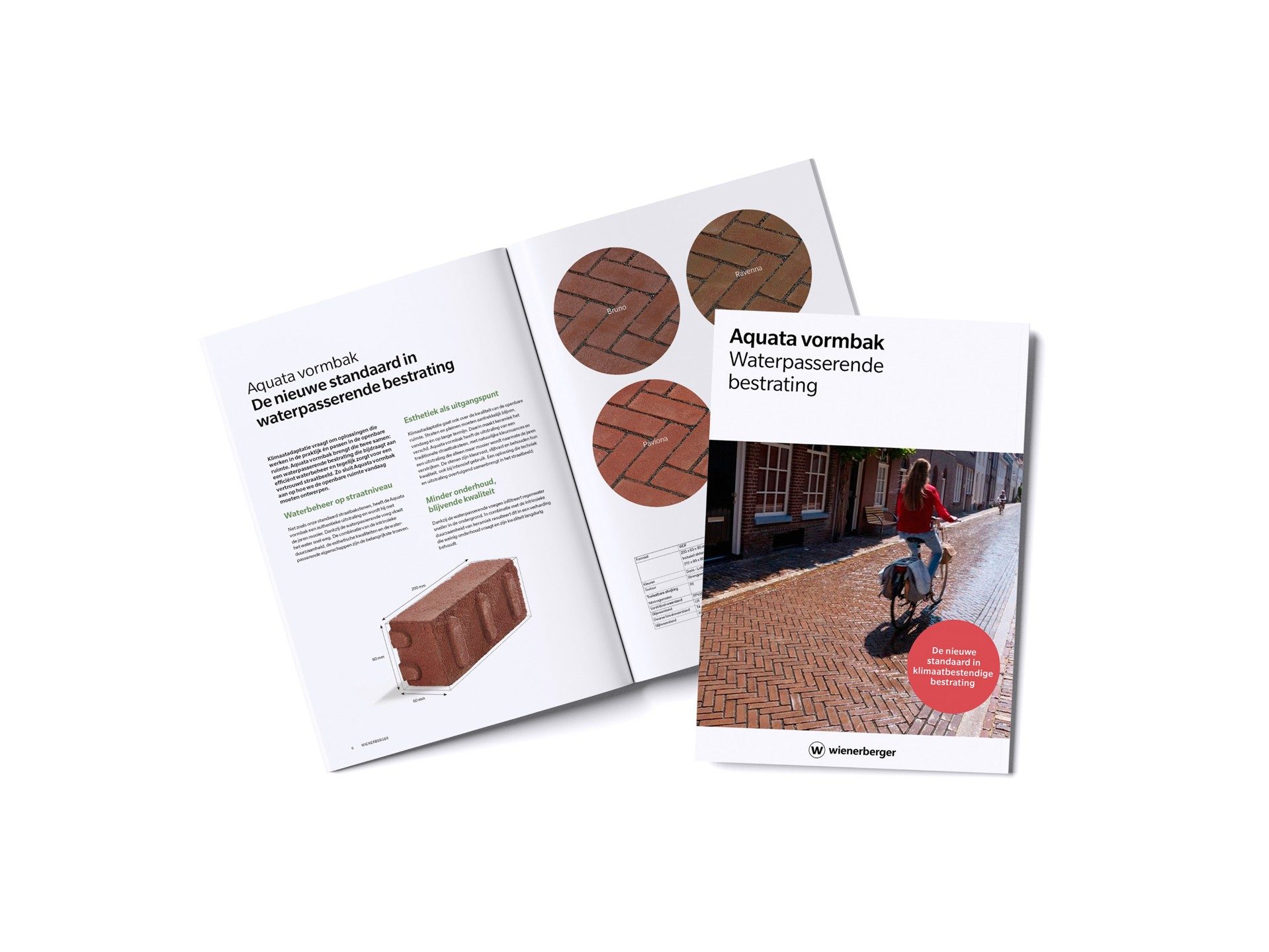 Mockup van de Aquata vormbak brochure