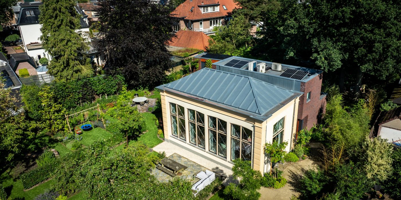 Renovatie van een oranjerie met ClickBrick Pure in Baarn