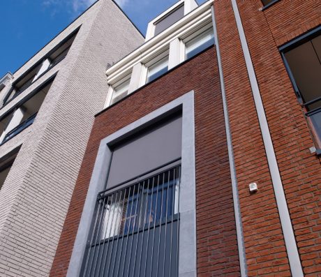 Agora Titaangrijs HV WF, Agora Zilvergrijs HV WF, Bloemen-serie Passiebloem en Kogelbloem WS WF | Nieuwbouw Appartementen en Horeca | Centrumplein, Kaatsheuvel | Architect: Marquart Architecten, Raamsdonkveer | BiermanHenket Architecten, Vught | Client: Woningbouwvereniging Casade, Waalwijk | Completion Date: 2015-01-01