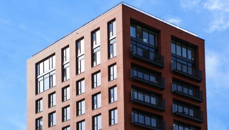 Glazuursteen Blauw Standaard, Rood Standaard en Wit Standaard SP WF | Nieuwbouw Appartementen | London City Island | Architect: Glenn Howells Architects | Client: London City Island | Photographer: Michael Molloy