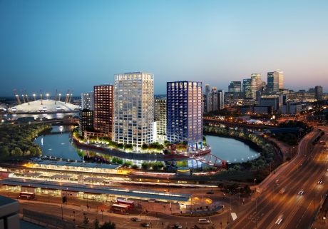 Glazuursteen Blauw Standaard, Rood Standaard en Wit Standaard SP WF | Nieuwbouw Appartementen | London City Island | Architect: Glenn Howells Architects | Client: London City Island | Photographer: Michael Molloy