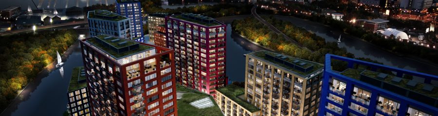 Grootschalig kleurrijk | London City Island