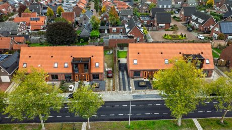 Nieuwbouw 28 woningen | Irenestraat, Rijssen | Gevelbaksteen: Menton en Blauwrood Genuanceerd ClickBrick | Dakpan: Maduramax natuurood+