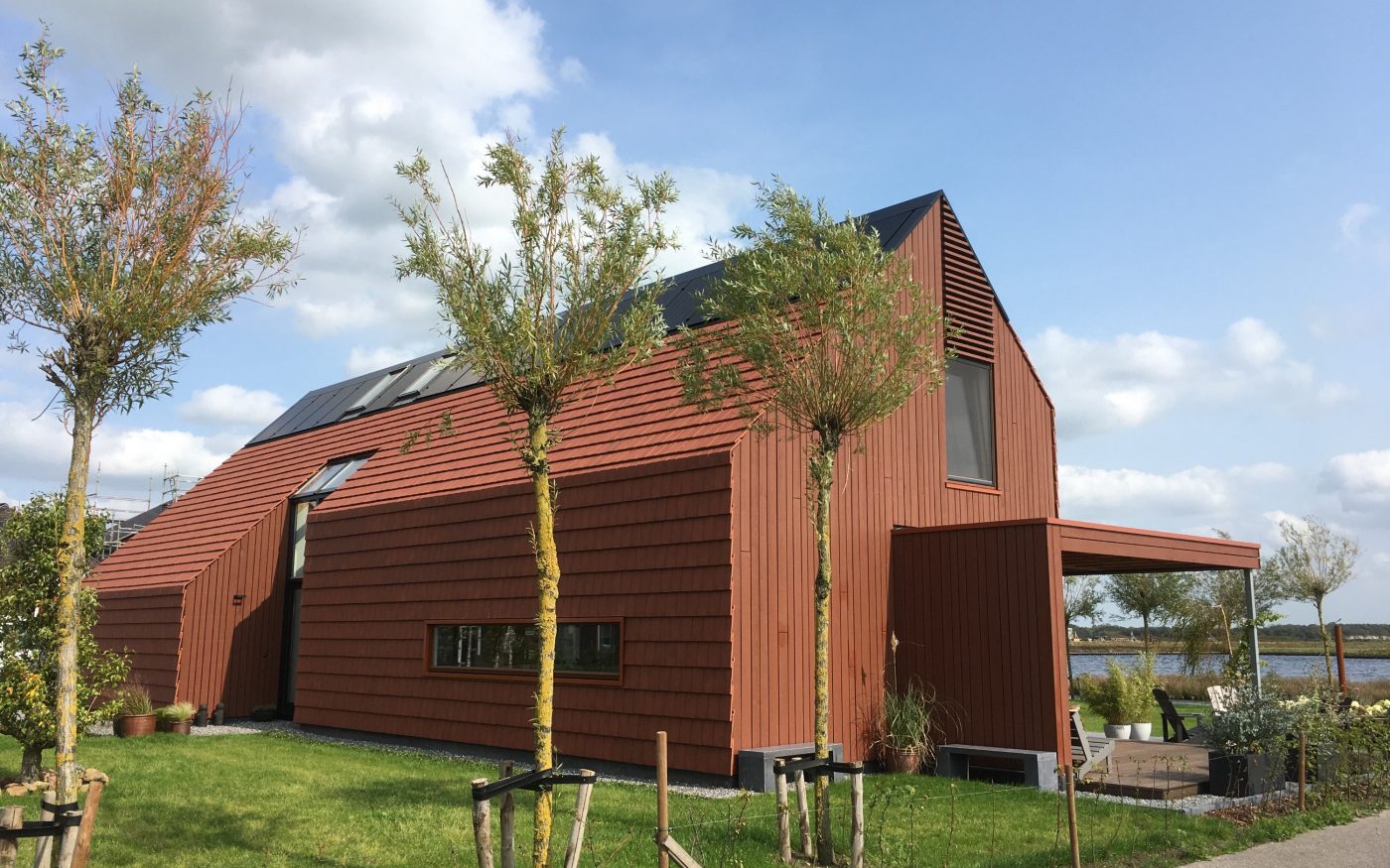 Vrijstaande woning, Meerstad | Dakpan: Vauban gewolkt engobe | Architect: Architectuurstudio SKA | Aannemer: Bouwbedrijf van Dijk, Surhuisterveen