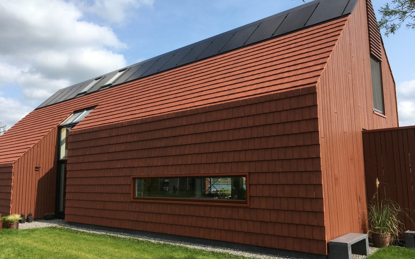 Vrijstaande woning, Meerstad | Dakpan: Vauban gewolkt engobe | Architect: Architectuurstudio SKA | Aannemer: Bouwbedrijf van Dijk, Surhuisterveen