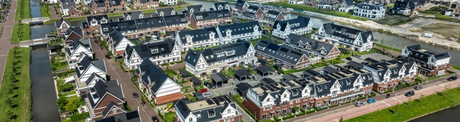 Ontwikkeling woongebied met mooie architectuurmix