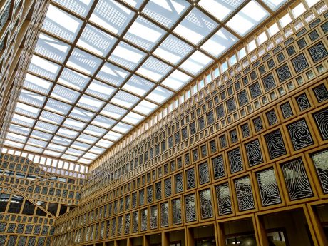 Kolengestookt Zeisterbont VB WF | Nieuwbouw Stadhuiskwartier | Grote Kerkhof, Deventer | Architect: Neutelings Riedijk Architecten, Rotterdam | Contractor: BAM Woningbouw Noordoost- Zwolle | Client: Gemeente Deventer | Completion Date: 2016-01-01