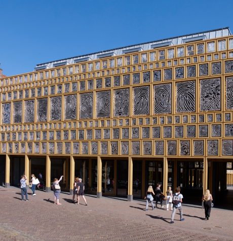 Kolengestookt Zeisterbont VB WF | Nieuwbouw Stadhuiskwartier | Grote Kerkhof, Deventer | Architect: Neutelings Riedijk Architecten, Rotterdam | Contractor: BAM Woningbouw Noordoost- Zwolle | Client: Gemeente Deventer | Completion Date: 2016-01-01