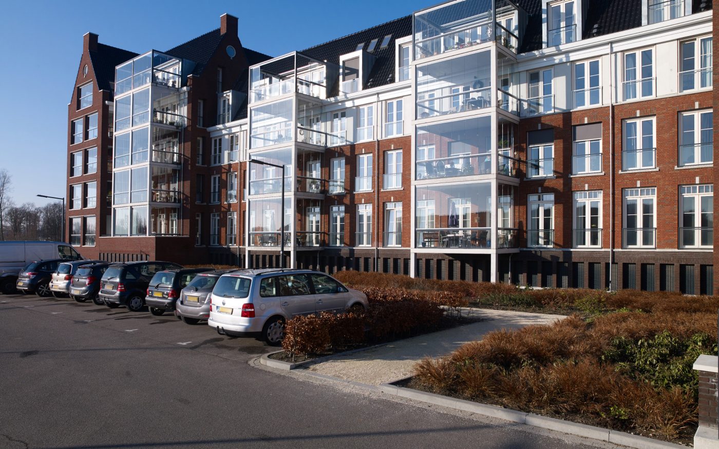 Dinkelrood Flash HV WF, Dommelrood HV WF en Marowijne Rood Zand HV WF | Nieuwbouw Woonlandschap De Leyhoeve | Tilburg | Architect: Marquart Architecten, Raamsdonksveer, Hans Marquart | Completion Date: 2016-01-01