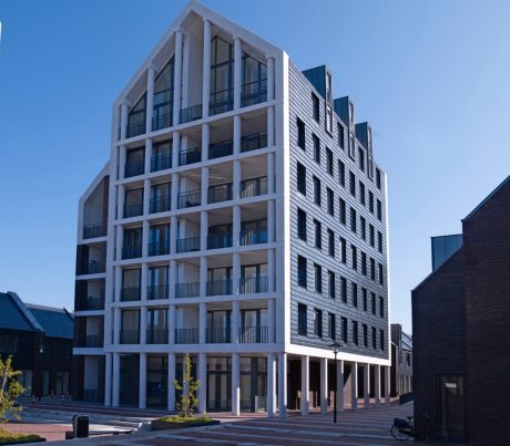 Datura Mat Leizwart Geglazuurd 756 |  Nieuwbouw Appartementen en Winkels De Citadel | Colonnade, Assen | Architect: Ritzen Architecten, Maastricht | Contractor: BAM Woningbouw, Drachten | Client: Gemeente Assen | Completion Date: 2014-01-01