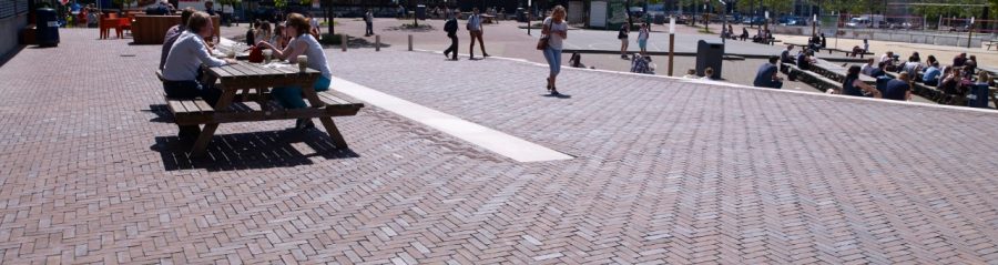 De woonkamer van de universiteit VU Campus, Amsterdam