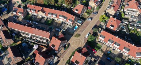 Herinrichting, Geitenkamp, Arnhem | Straatbakstenen: Gala wasserstrich getrommeld DF en de Argenti DF en mix DF: Brons wasserstrich getrommeld, Varia Puur wasserstrich getrommeld en de Gala wasserstrich getrommeld
