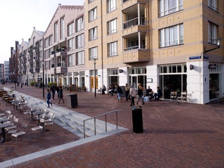 Ontwikkeling centrum | Oostpoort, Amsterdam-Oost | Straatbaksteen: Rosa wasserstrich DF | Opdrachtgever: Gemeente Amsterdam, Deelraad Oost