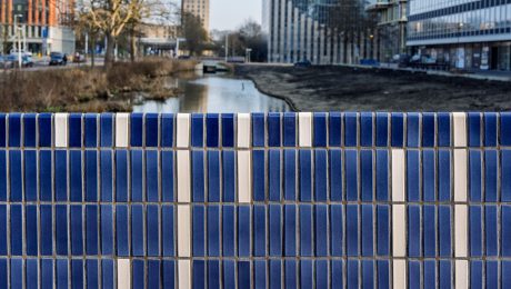 Nieuwbouw brug | Schipluidenlaan, Amsterdam | Product: geglazuurde keramische steenstrips 