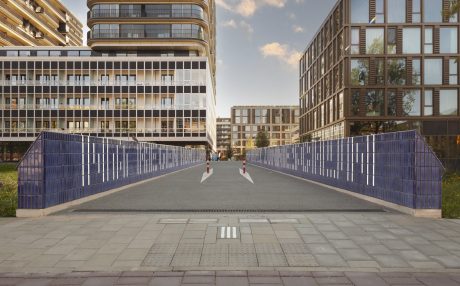 Nieuwbouw brug | Schipluidenlaan, Amsterdam | Product: geglazuurde keramische steenstrips 