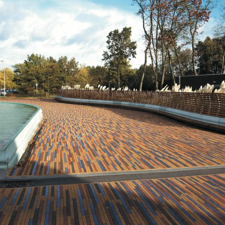 Nieuwbouw straat | Ziekenhuis Lievensberg, Bergen op Zoom | Straatbakstenen: Nero, Torino, Solane WF en Blauw Geglazuurd WF