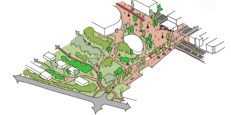 Inspire! 01-2019 project - Wagnerplein, Tilburg. Opdrachtgever: Bouwfonds Property Developmen, Eindhoven. Ontwerp/architect: wUrck architectuur stedenbouw landschap, Rotterdam. Aannemer: Mouwrik Waardenburg B.V., Waardenburg. Jaar van realisatie: 2016-2019. Straatbakstenen: Mix DF: Juist, Baltrum, Norderney en Langeoog.