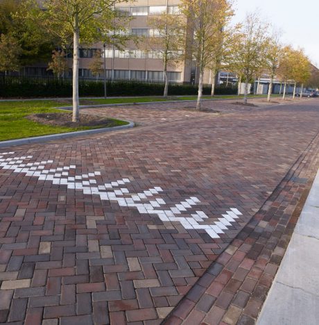 Herontwikkeling | Havenstraat, Huizen | Straatbakstenen: Siena, Mastiek, Ravenna en Padova KK en Wit geglazuurde straatbakstenen
