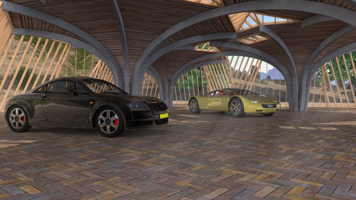 Visualisatie openbare ruimte met mixgenerator