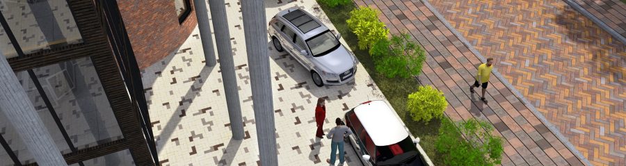 Mixgenerator bestrating openbare ruimte