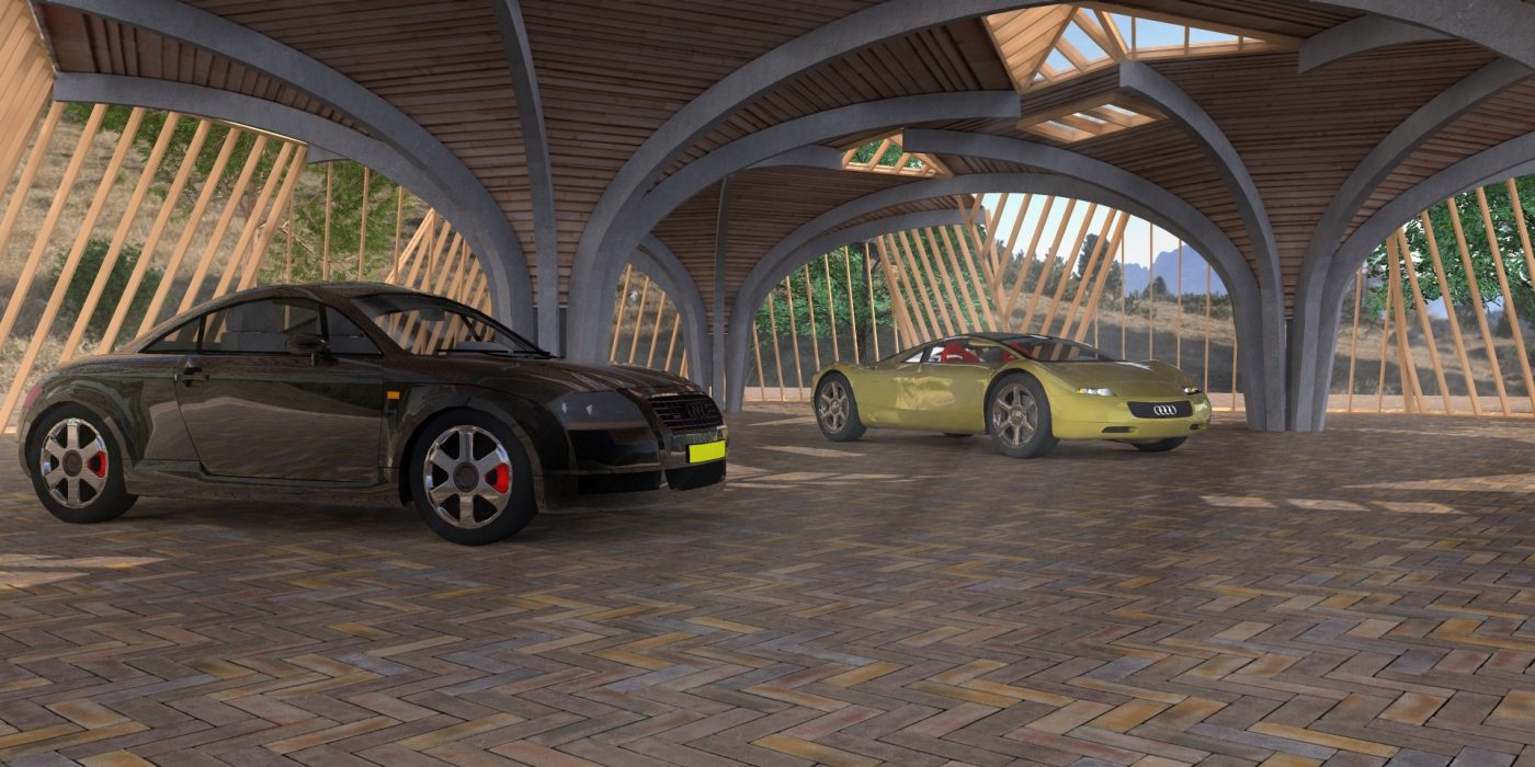 Visualisatie openbare ruimte met mixgenerator