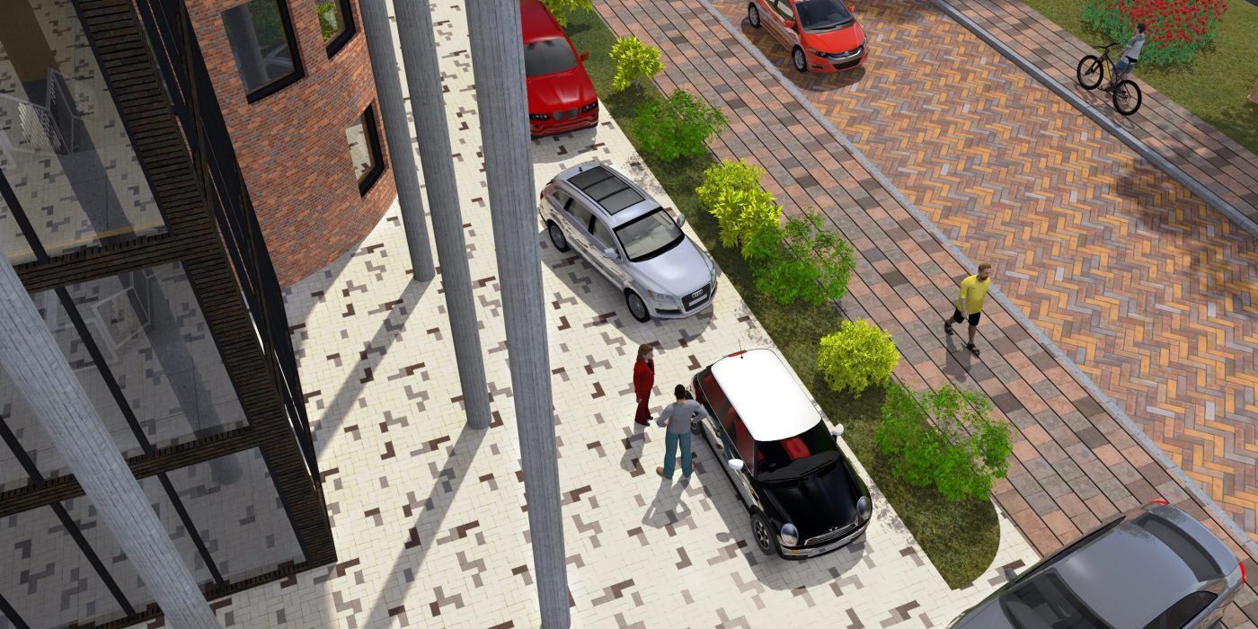 Visualisatie openbare ruimte met mixgenerator