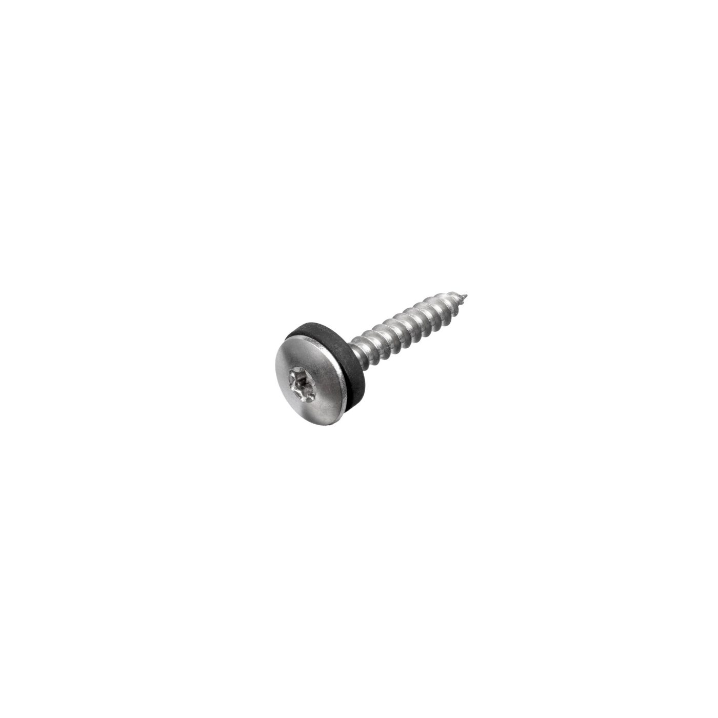 Productshot van de Schroef INOX met neopreenring 4-5 x 35