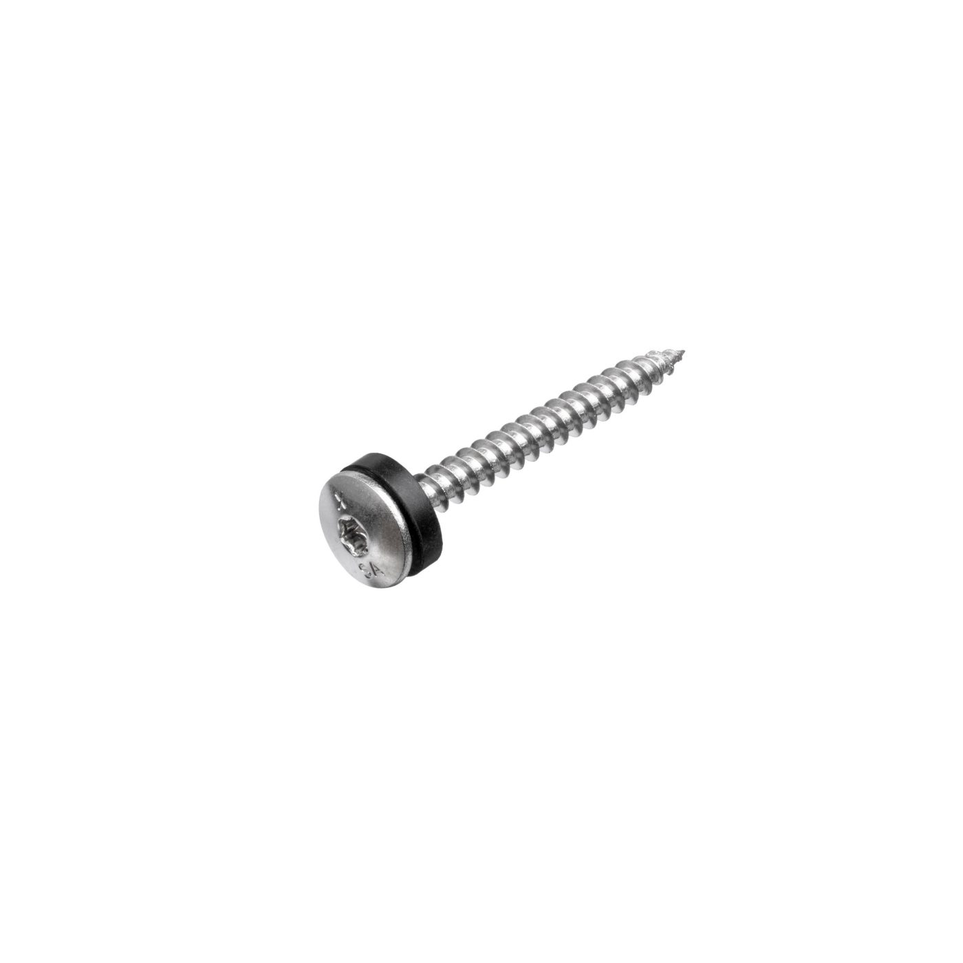 Productshot van de Schroef INOX met neopreenring 4,5 x 45