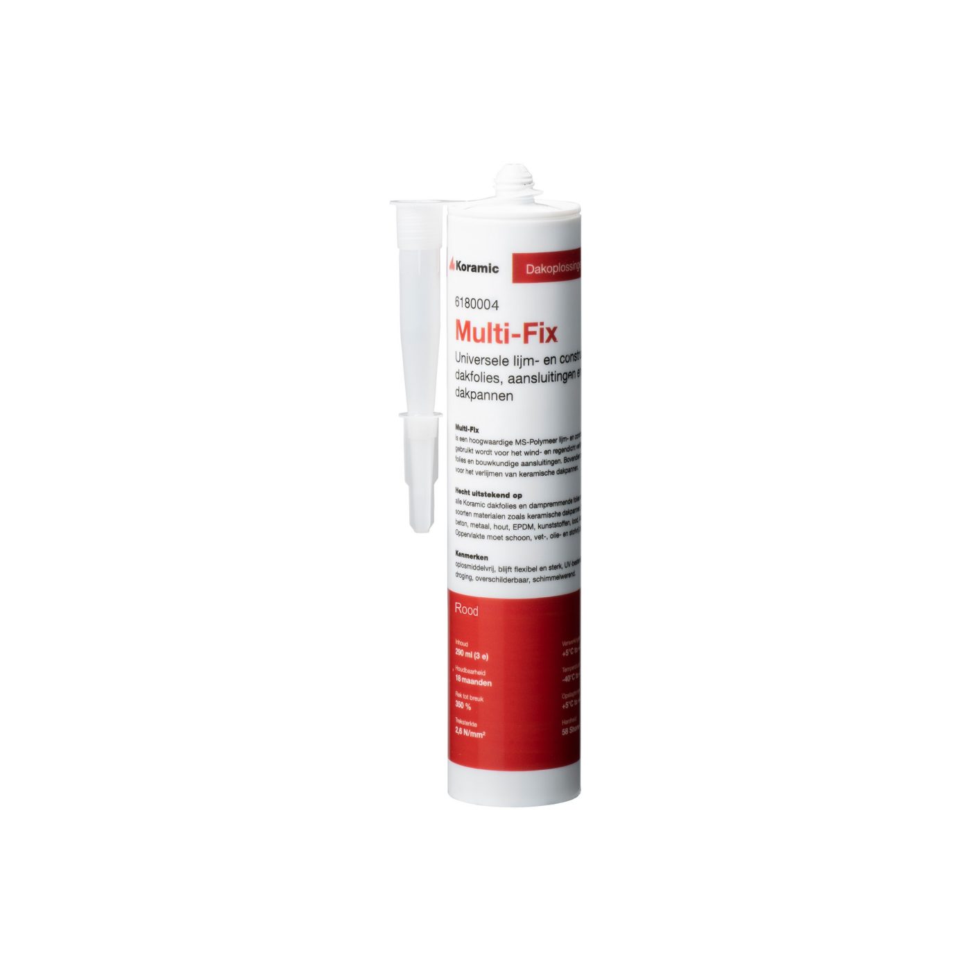 Productshot van de Multi-Fix rood