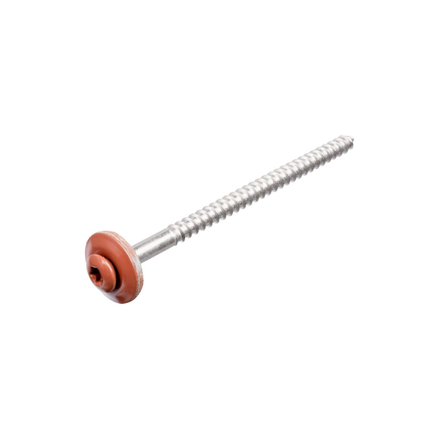 Productshot van de Nokschroef tvs torx met neopreenvolgring 4-5 x 80 mm rood