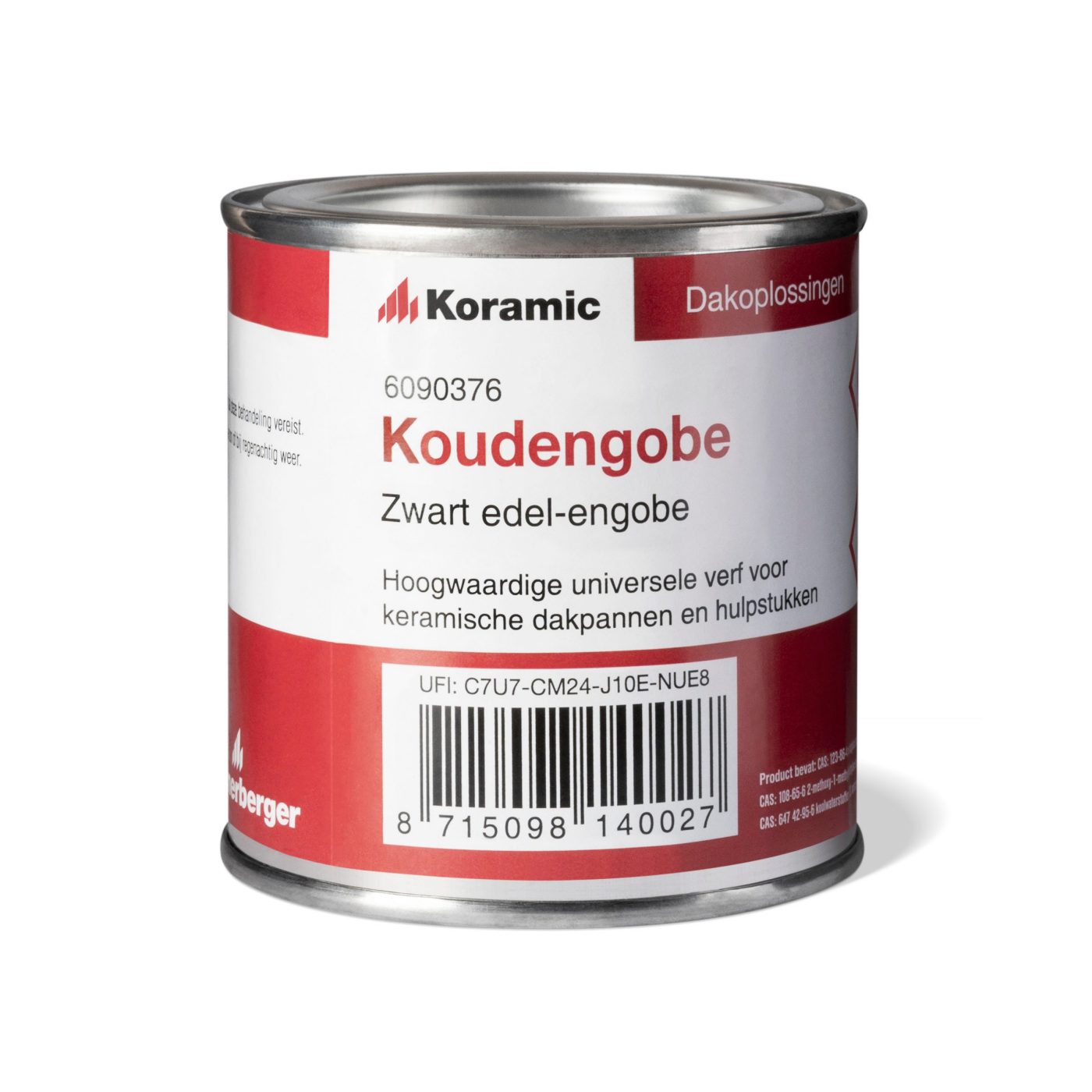 Koudengobe zwart edel-engobe voor dakpannen