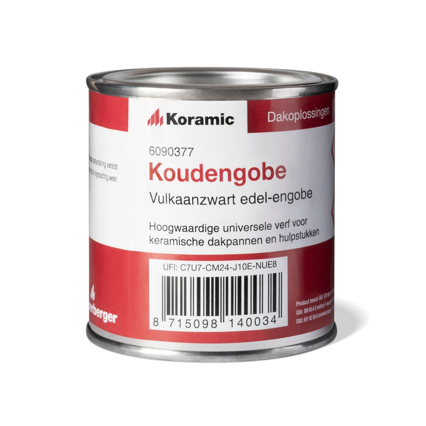 Koudengobe vulkaanzwart edel-engobe voor dakpannen