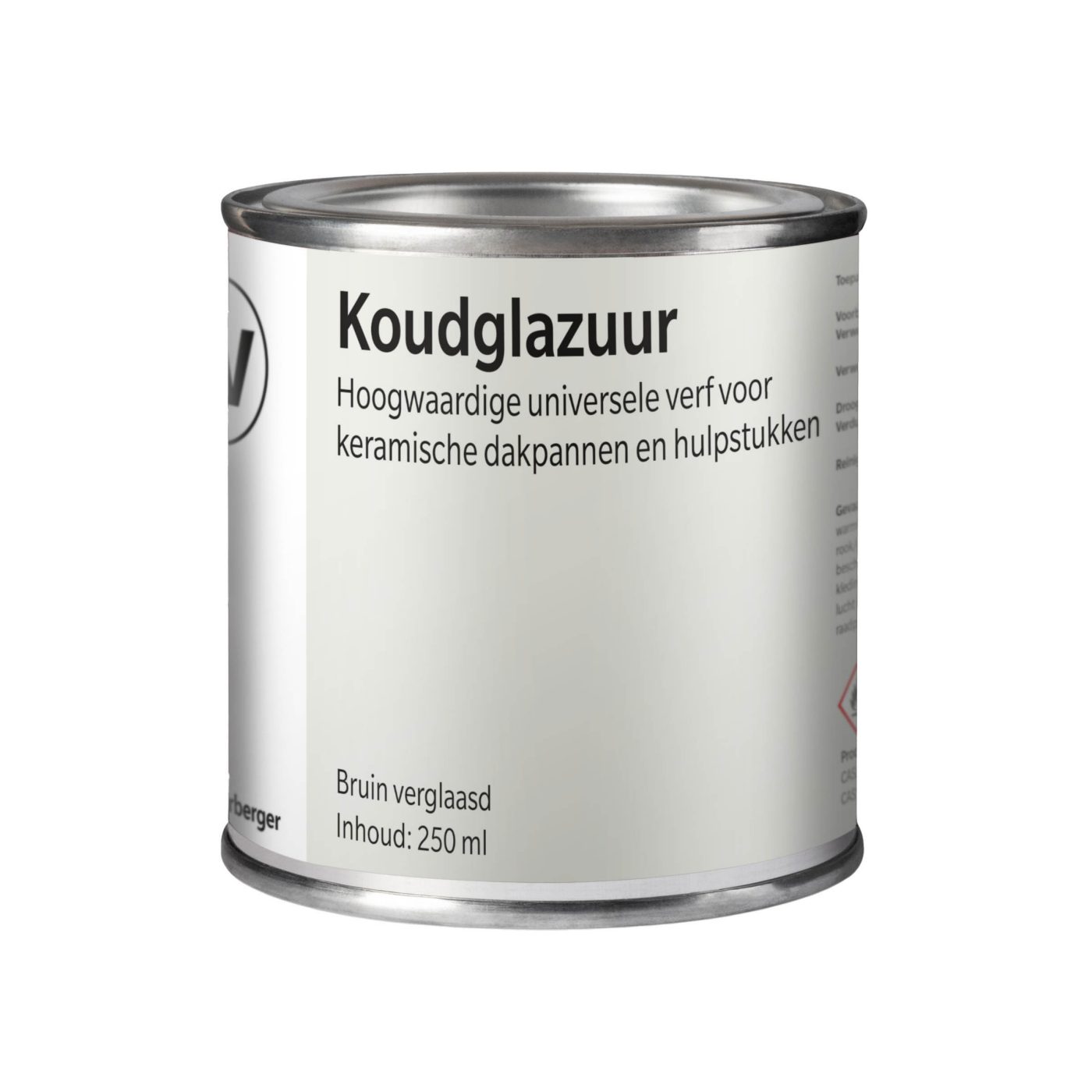 Koudglazuur bruin verglaasd voor dakpannen