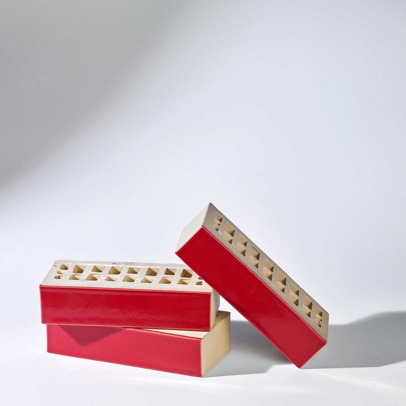 Sfeerbeeld van de Crystal serie glazuurbakstenen in standaard kleuren