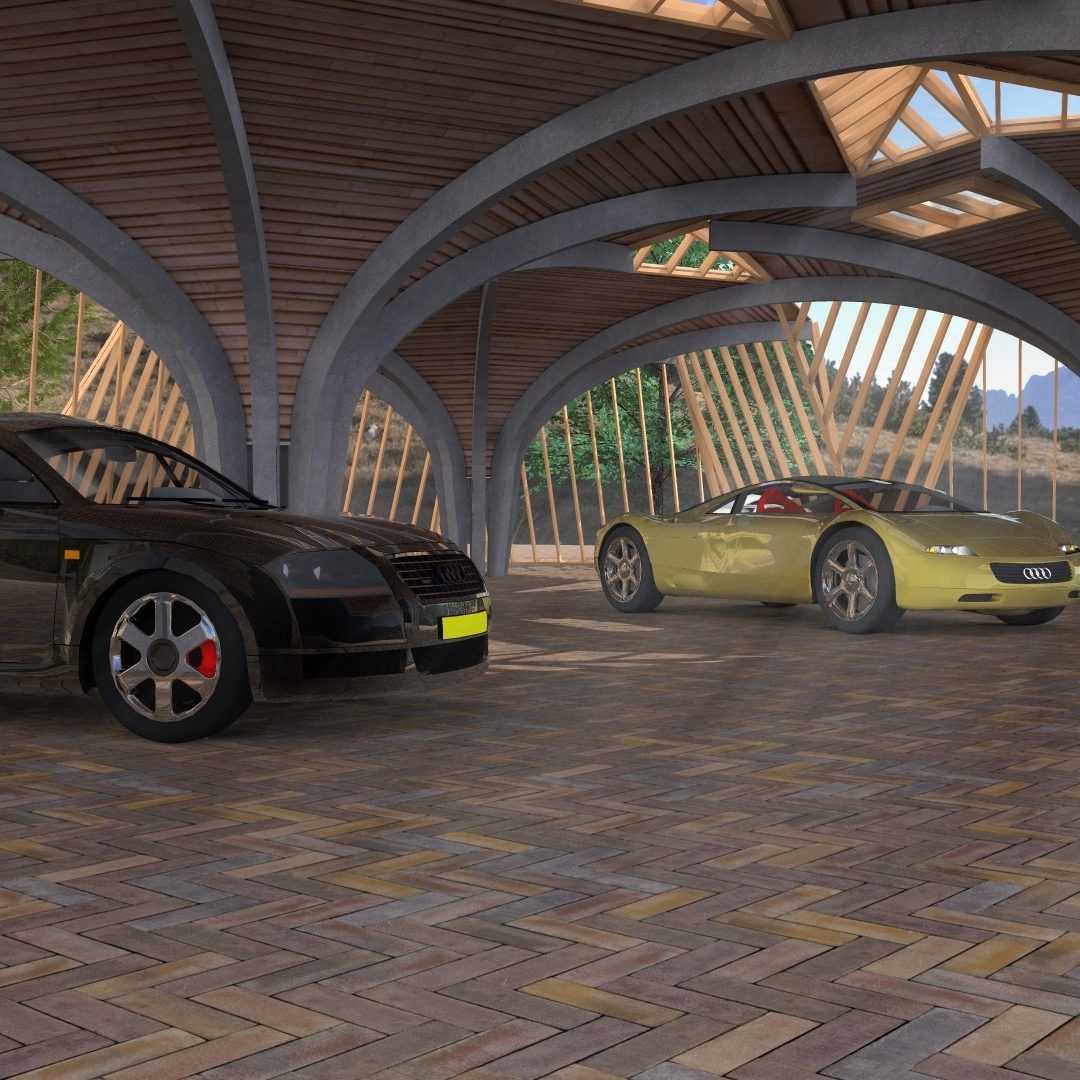 Visualisatie openbare ruimte met mixgenerator