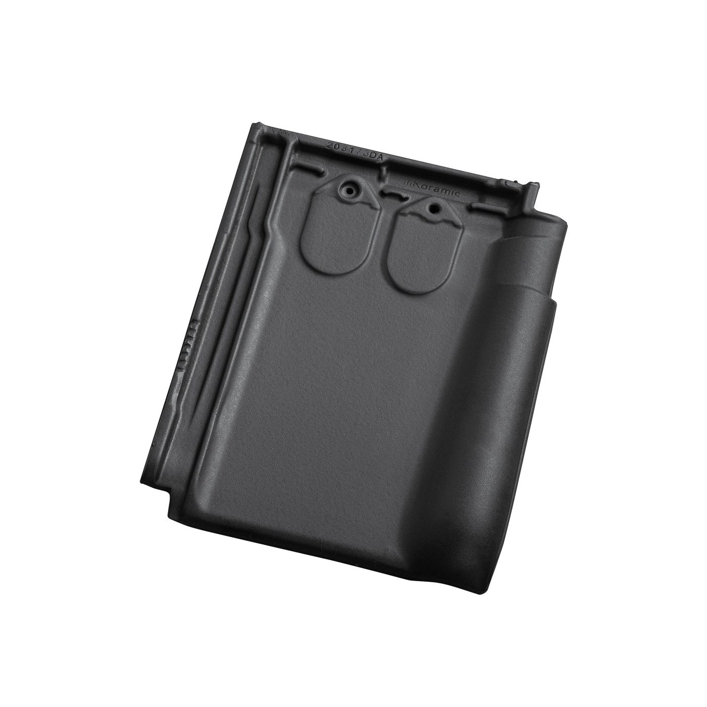 Productshot van de Tuile du Nord 18 matzwart engobe