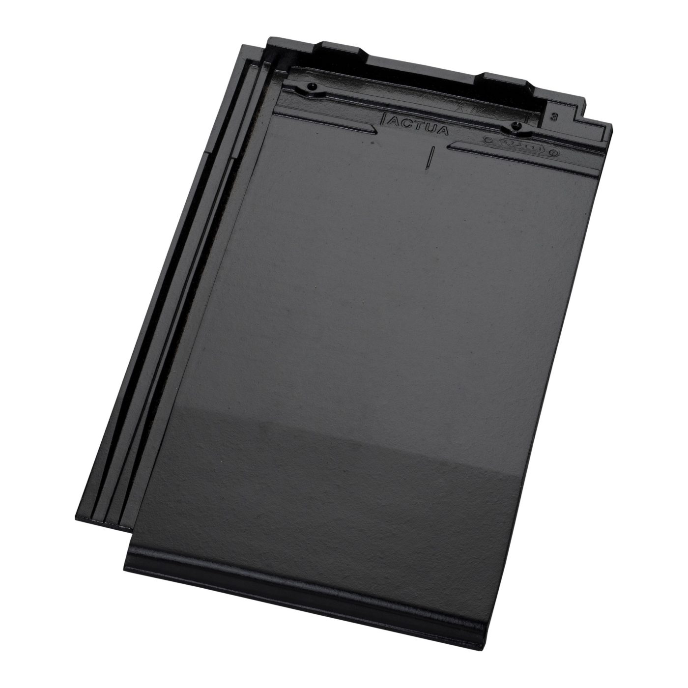 Productshot van de Actua 10 LT Titaanzwart Edel Engobe Dakpan