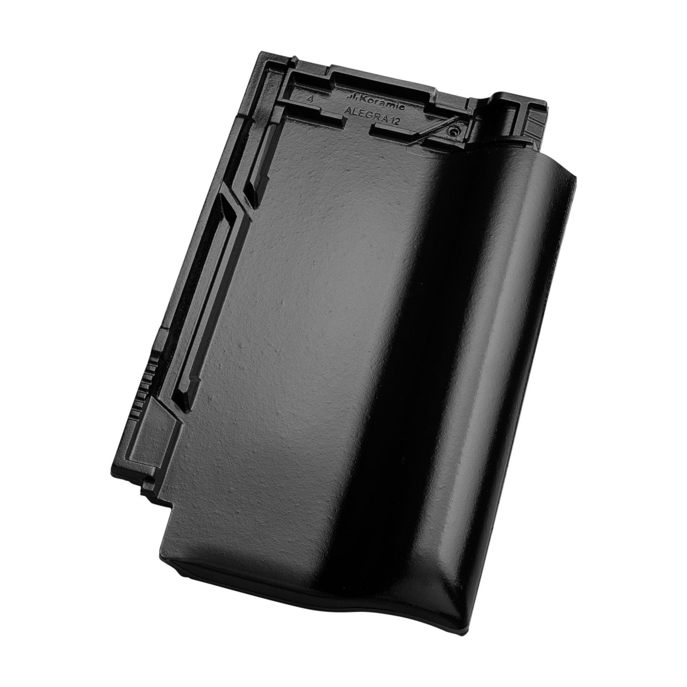 Productshot of the Alegra 12 Zwart Edel-Engobe Roof Tile