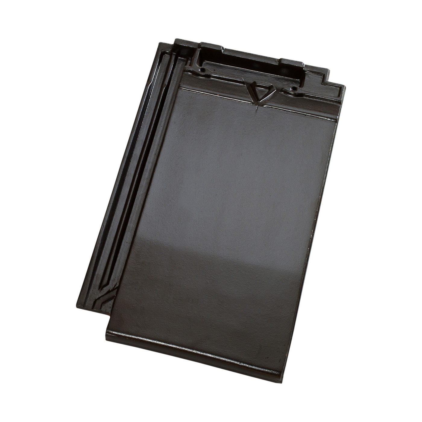 Productshot van de Datura Matzwart Verglaasd Dakpan