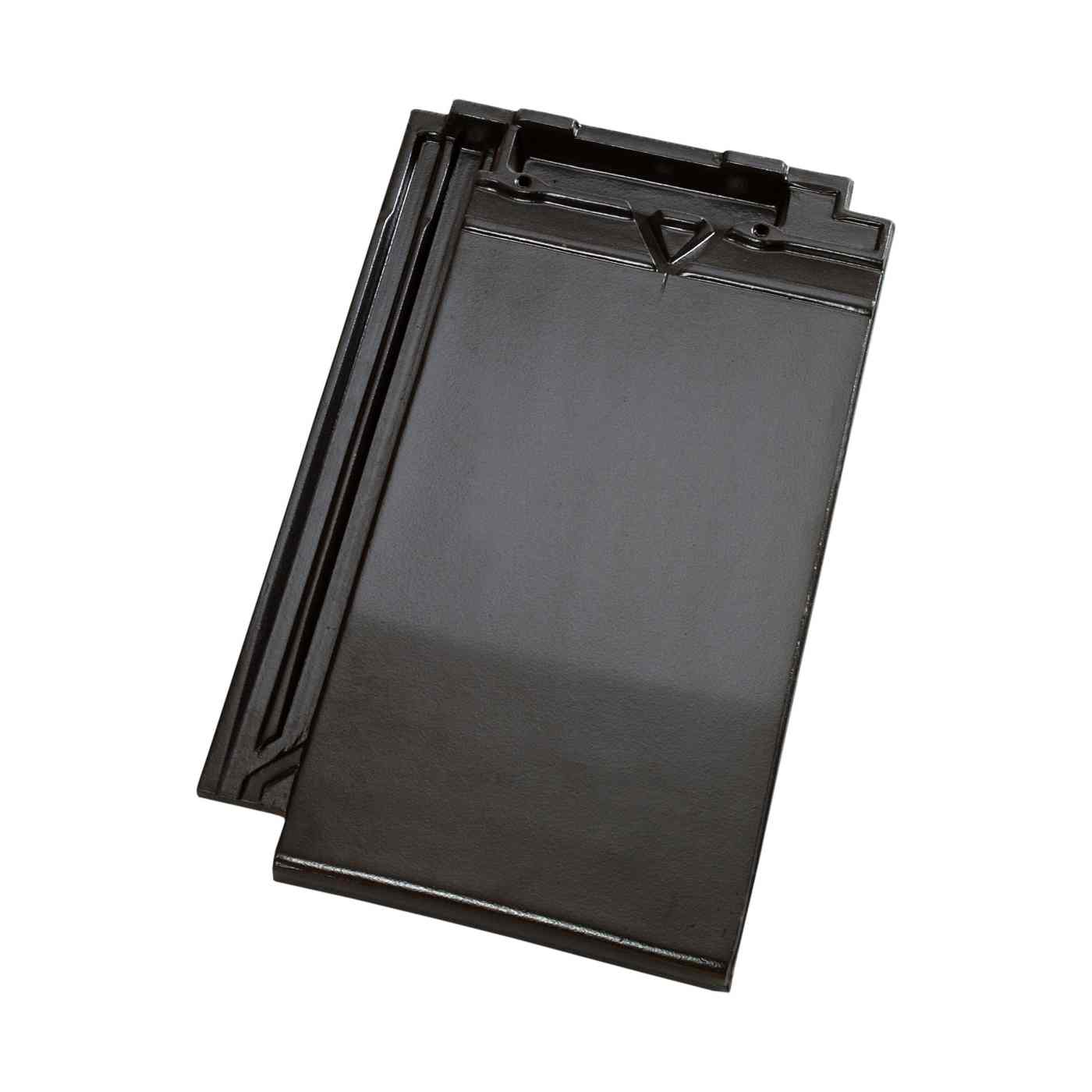 Productshot van de Datura Matzwart Verglaasd Dakpan