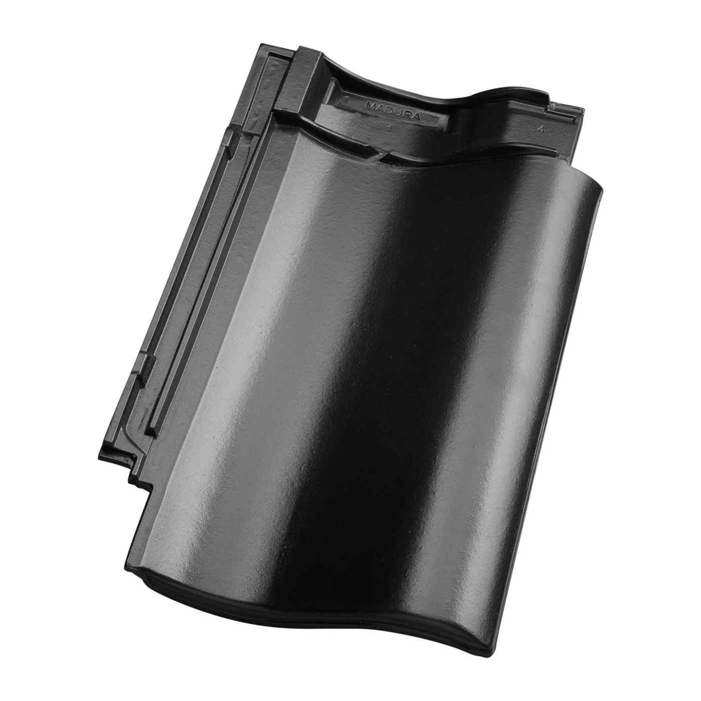 Productshot van de Madura Vulkaanzwart Edel-Engobe Dakpan