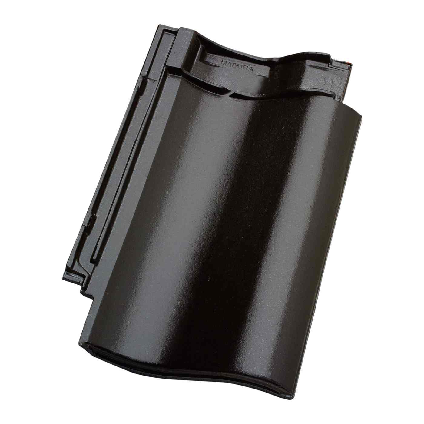 Productshot van de Madura Zwart Edel-Engobe Dakpan