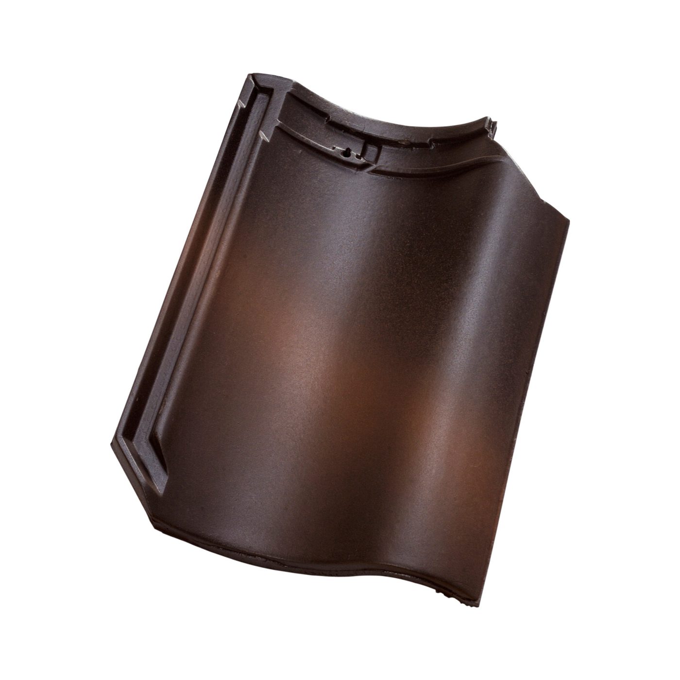 Productshot van de OVH Klassiek Roestkleur Zwart Satinet Dakpan