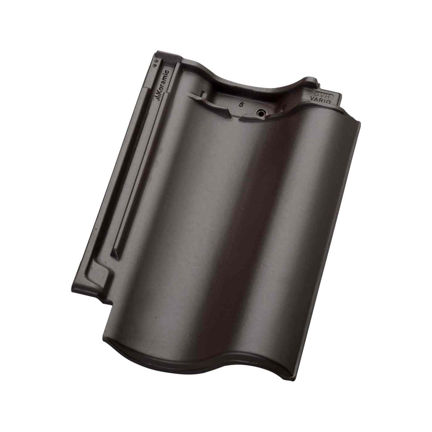 Productshot van de OVH Vario Zwartbruin Engobe Dakpan