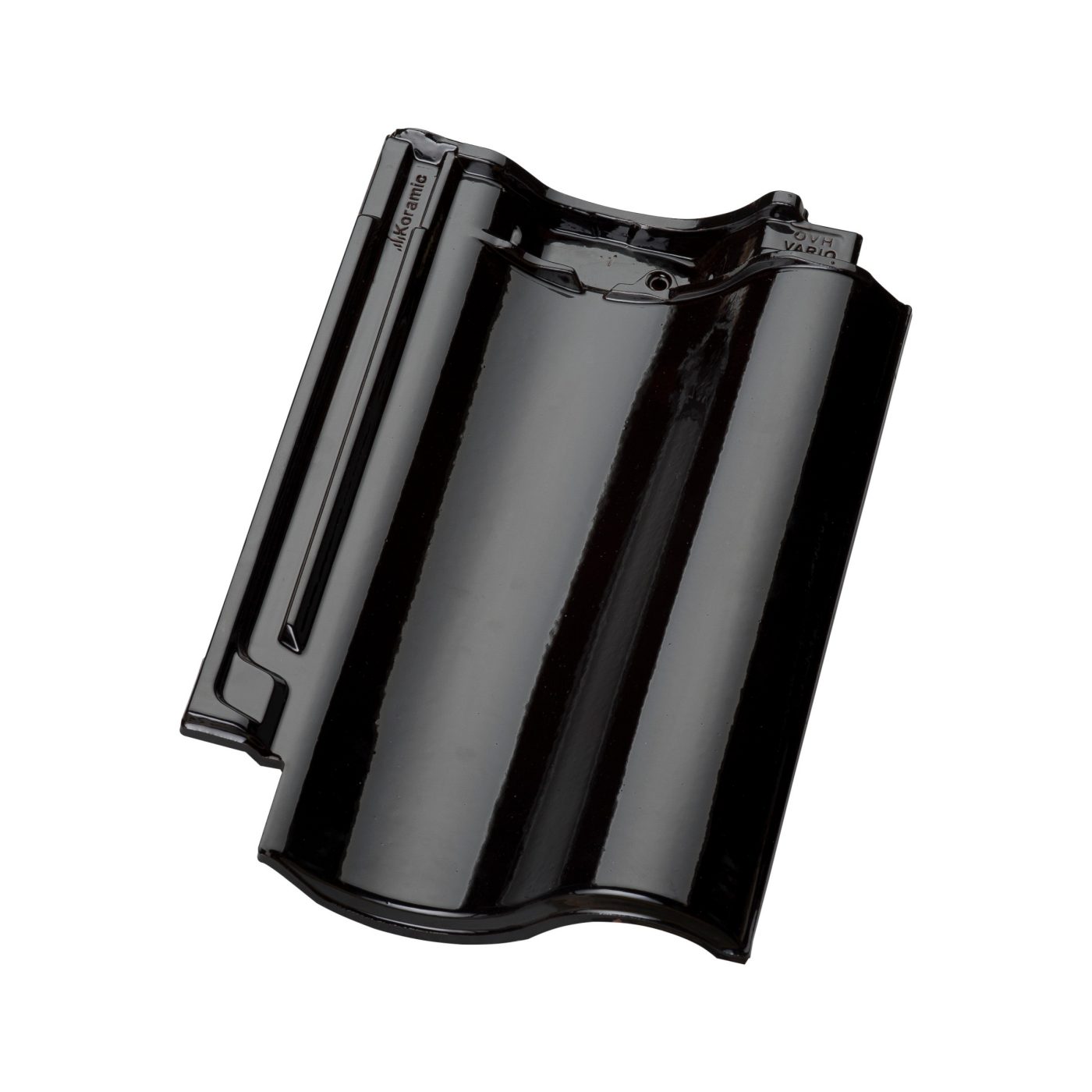 Productshot van de OVH Vario Zwart Verglaasd Dakpan