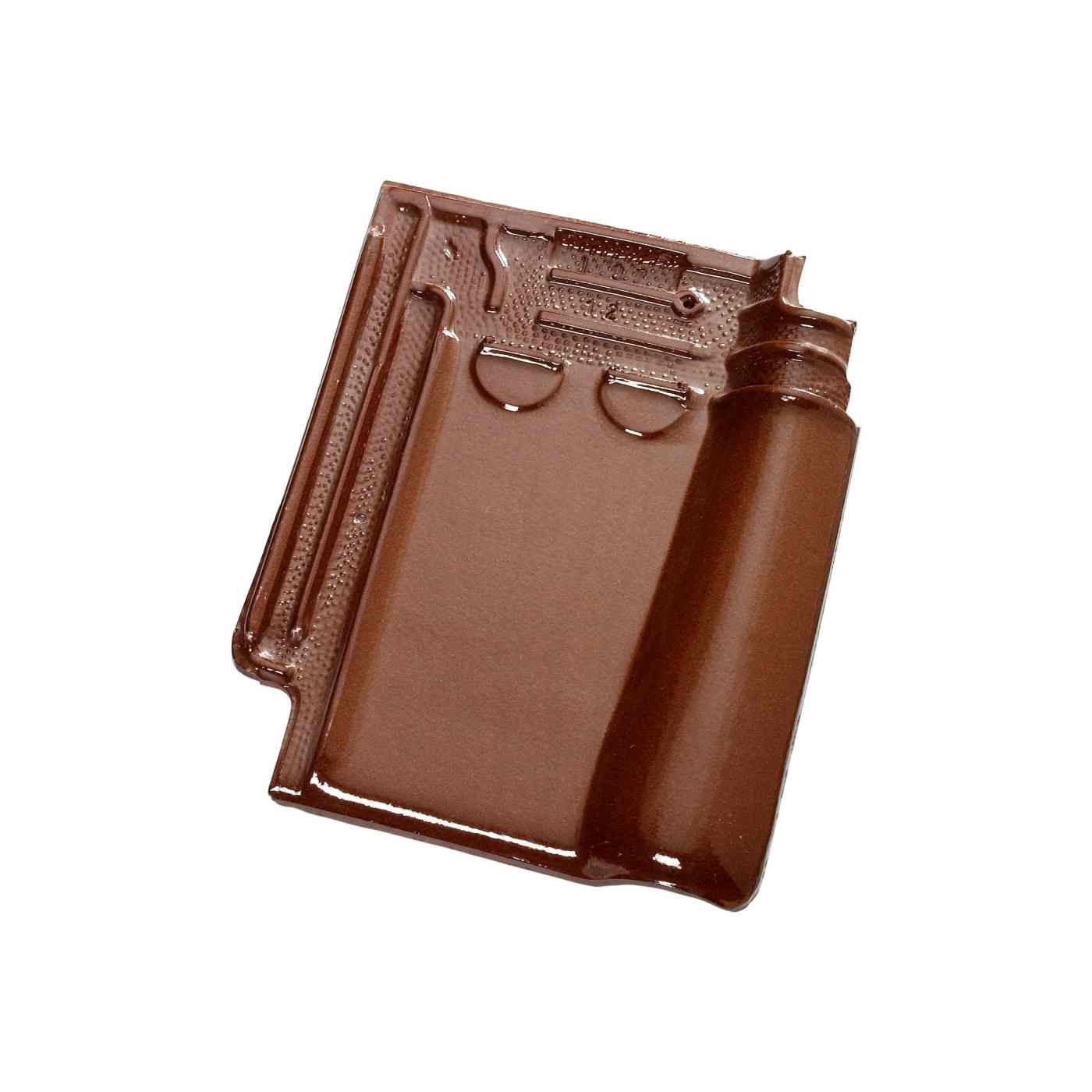 Productshot van de Tuile du Nord 993 Bruin Verglaasd Dakpan