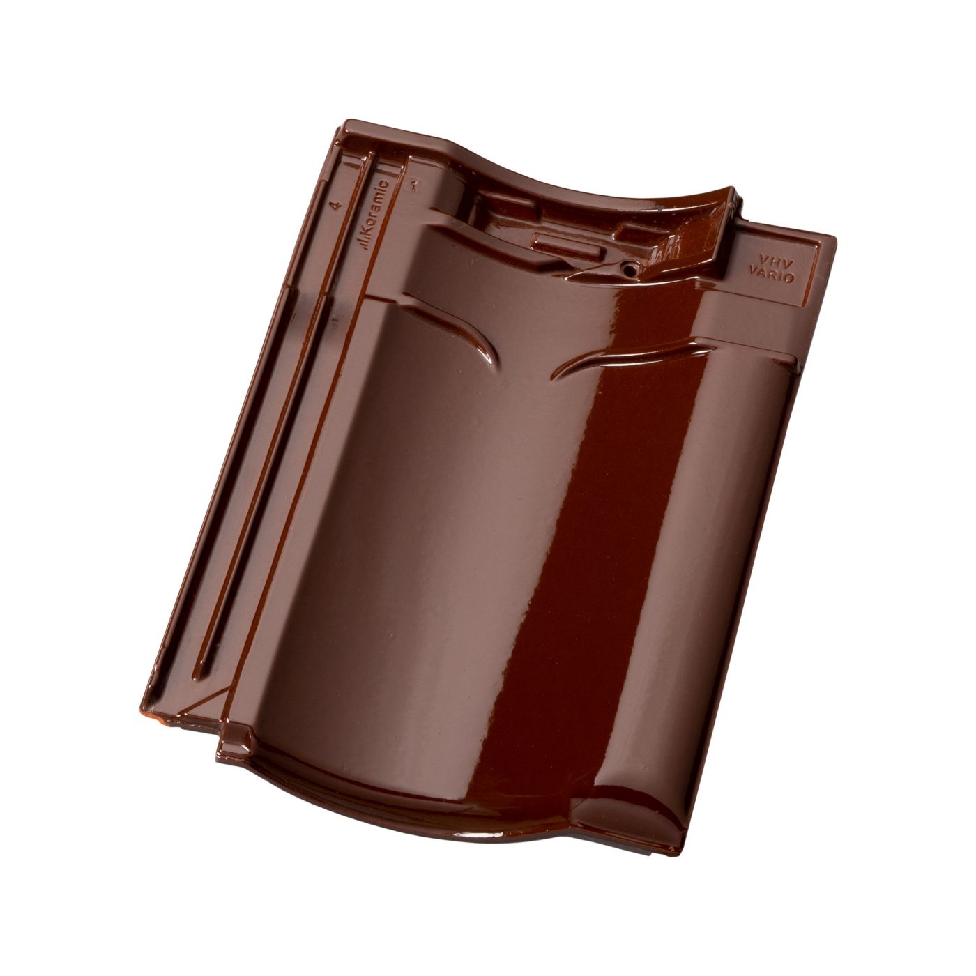 Productshot of the VHV Vario bruin verglaasd (670) dakpan